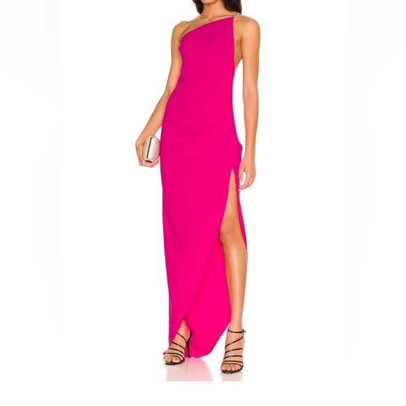 Pink One Shoulder Amanda Uprichard x Revolve - Picture 1 of 2
